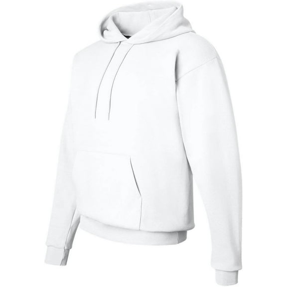 Hanes EcoSmart Pullover Hooded Sweatshirt, White L