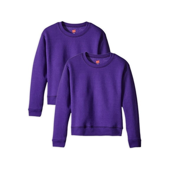 Hanes EcoSmart Sweatshirt (Big Girls), 2 Pack