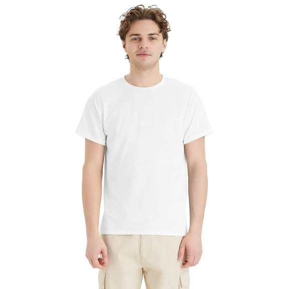 Hanes EcoSmart Unisex Crewneck T-Shirt White 5XL