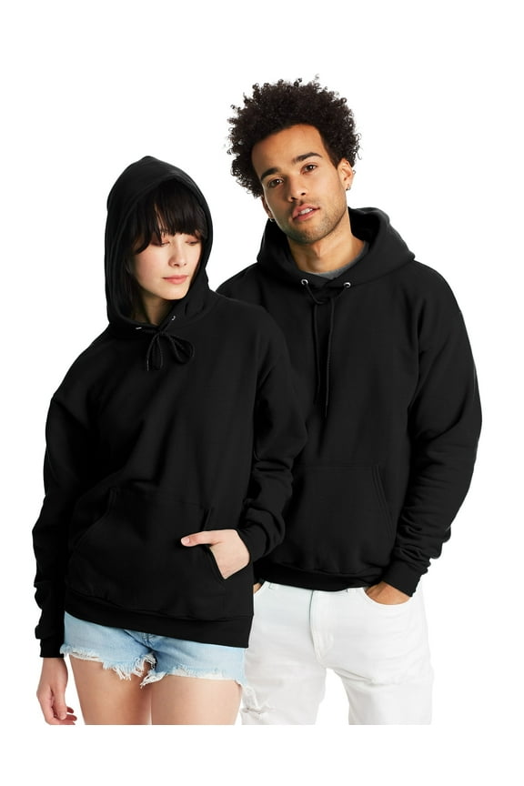 EcoSmart Unisex Fleece Hoodie (Big & Tall Sizes Available) Black 5XL