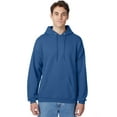 thumbnail image 1 of Hanes EcoSmart Unisex Fleece Hoodie (Big & Tall Sizes Available) Denim Blue M, 1 of 5