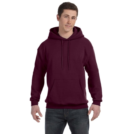 Hanes EcoSmart Unisex Fleece Hoodie (Big & Tall Sizes Available) Maroon XL