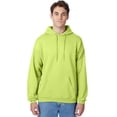 thumbnail image 1 of Hanes EcoSmart Unisex Fleece Hoodie (Big & Tall Sizes Available) Safety Green S, 1 of 5