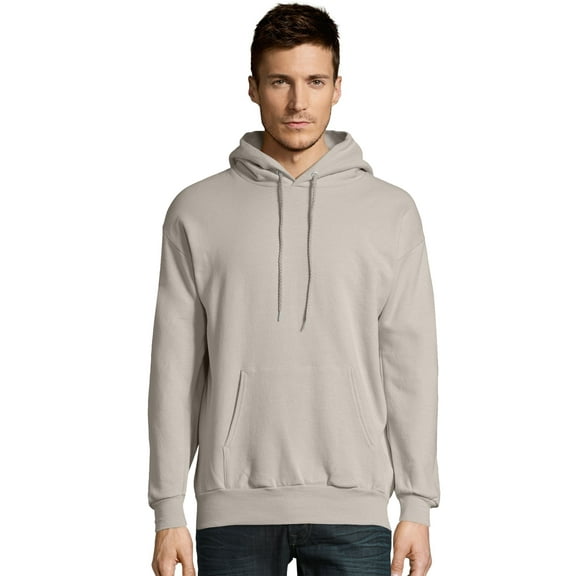 Hanes EcoSmart Unisex Fleece Hoodie (Big & Tall Sizes Available) Sand 2XL