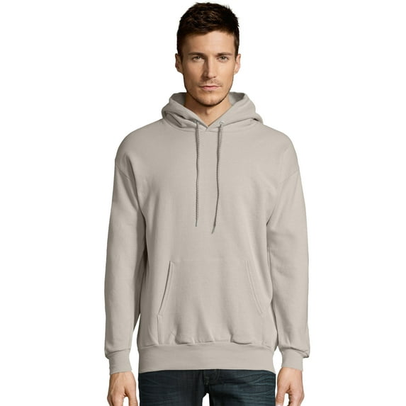 Hanes EcoSmart Unisex Fleece Hoodie (Big & Tall Sizes Available) Sand 3XL