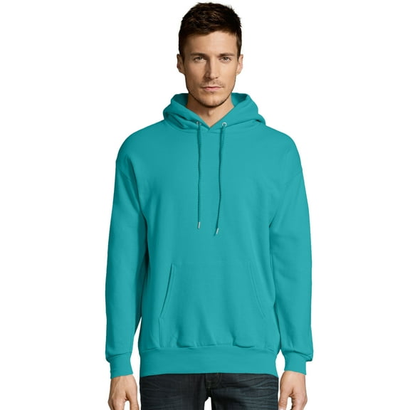 Hanes EcoSmart Unisex Fleece Hoodie (Big & Tall Sizes Available) Teal 3XL