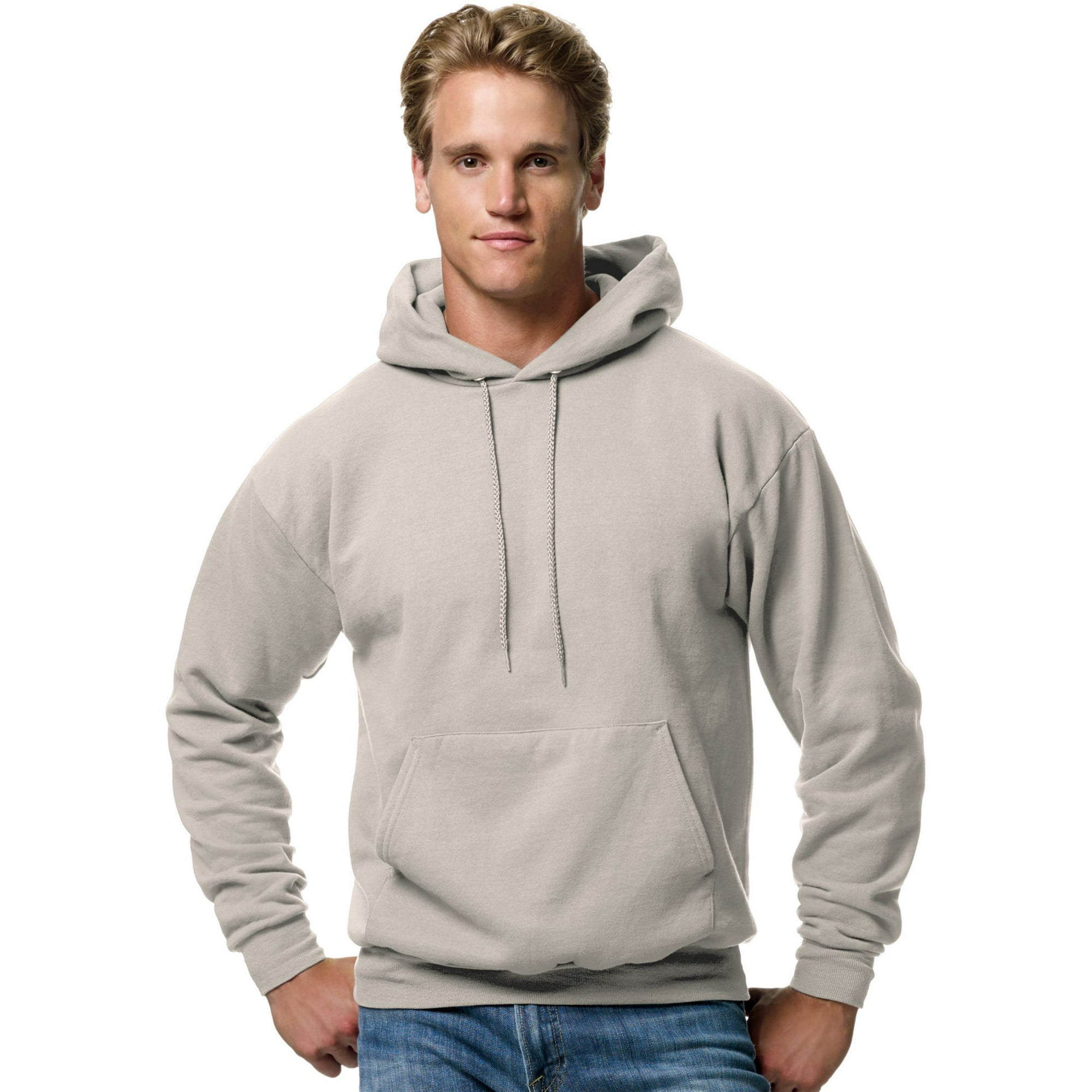 Hanes P170 Ecosmart Hooded Sweatshirt - Sand 2XL