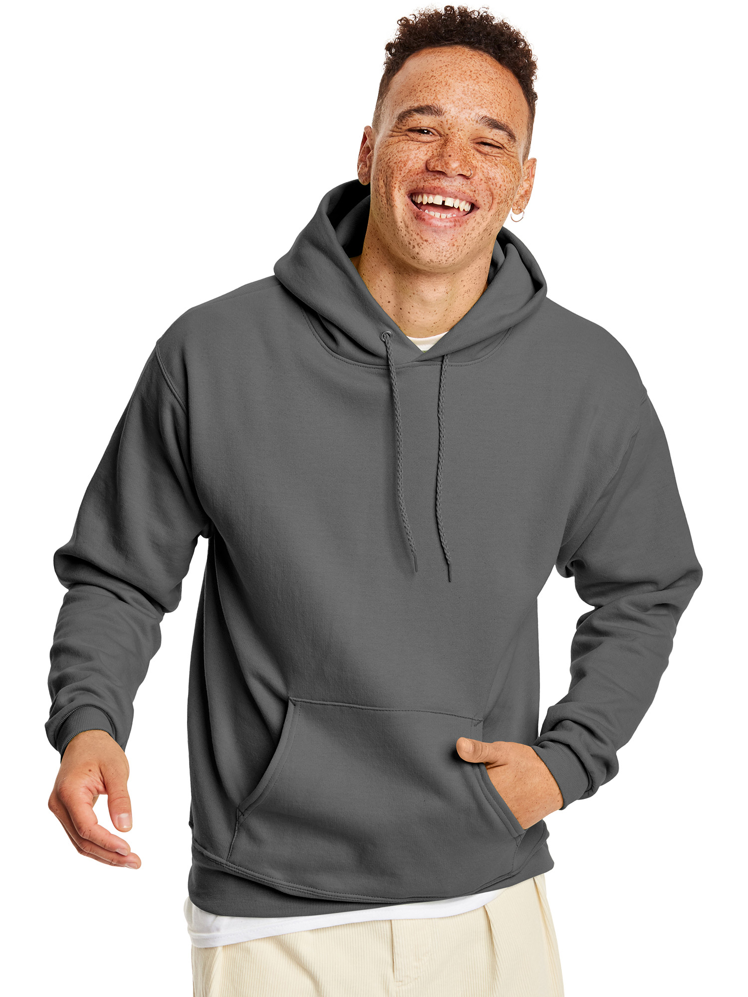 Hanes EcoSmart Unisex Fleece Hoodie Smoke Gray 3XL - Walmart.com