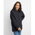 thumbnail image 1 of Hanes EcoSmart Women's Fleece Hoodie Ebony L, 1 of 4