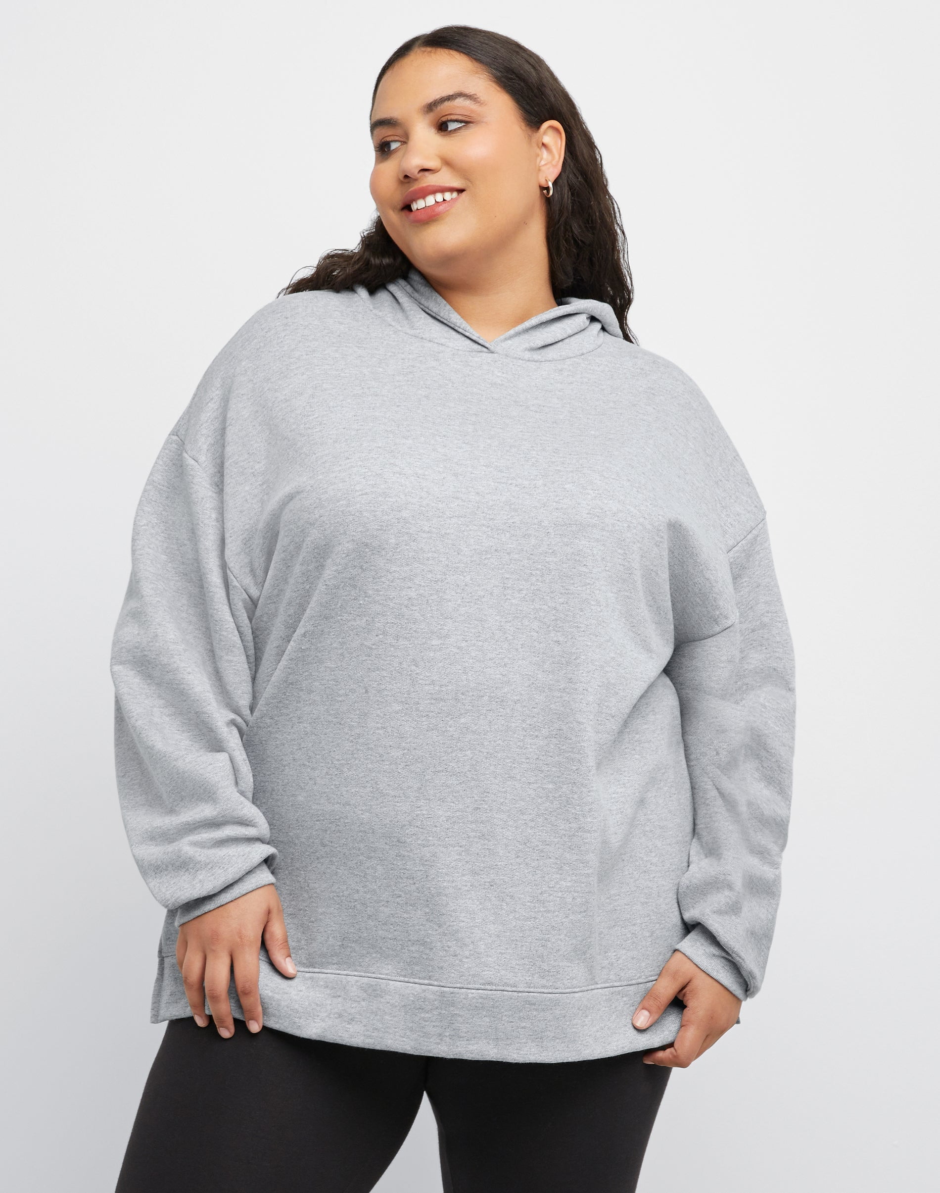 Hanes Originals Women's Fleece Zip-Up Hoodie (Plus Size) Light