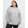 thumbnail image 1 of Hanes EcoSmart Women's Fleece Hoodie (Plus Size) Light Steel 4X, 1 of 5