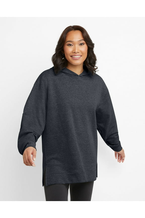 EcoSmart Women's Fleece Hoodie Slate Heather M