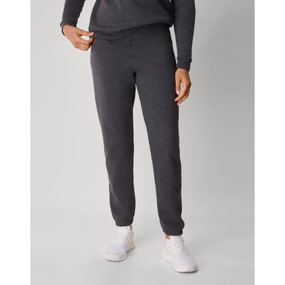 Hanes EcoSmart Women's Fleece Sweatpants with Cinched Cuffs, 30" Slate Heather M
