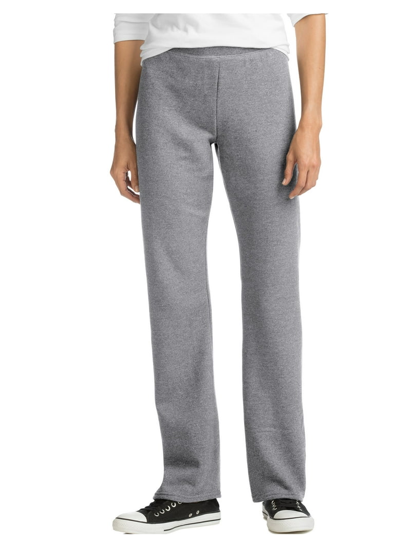 Grey Petite Women's Fleece Pants Hanes EcoSmart Women's