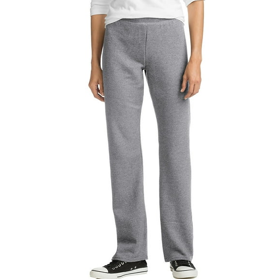 Hanes EcoSmart Women's Fleece Sweatpants with Open Bottom Legs, 28.5" (Petite Size)
