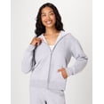 thumbnail image 1 of Hanes EcoSmart Women's Full-Zip Fleece Hoodie Light Steel XL, 1 of 7