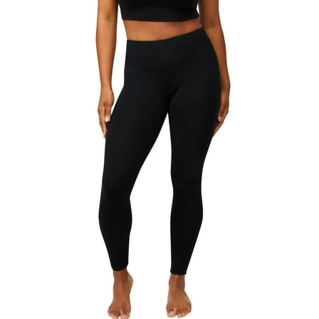 Hanes EcoSmart Women's High-Waisted Leggings with Shaping Black M