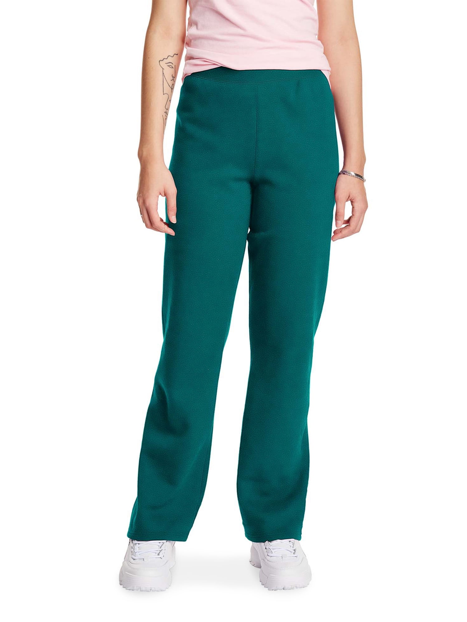 Hanes comfortsoft ecosmart women's open bottom leg fleece sweatpant sale