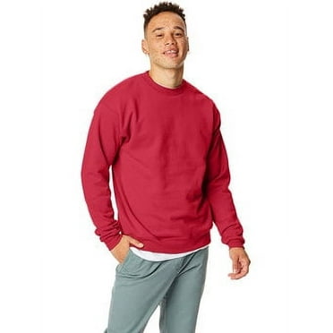 Hanes - Ecosmart Crewneck Sweatshirt - P160 - Deep Red - Size: 3XL