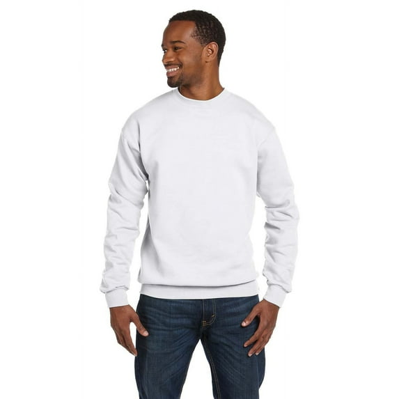 Hanes - Ecosmart Crewneck Sweatshirt - P160, White, M