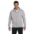 thumbnail image 1 of Hanes - Ecosmart Full-Zip Hooded Sweatshirt - P180, Light Steel, 3X, 1 of 2