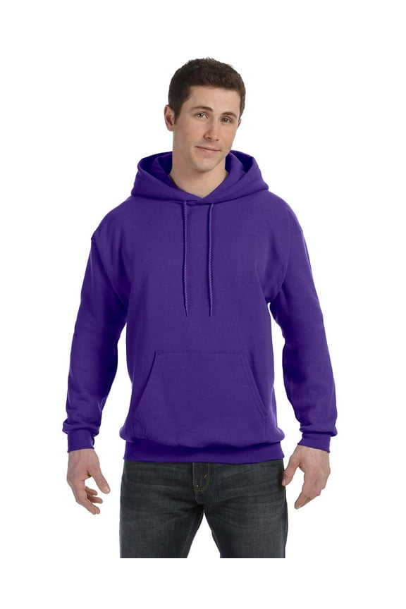 - Ecosmart Hooded Sweatshirt - P170, Purple, M, Pack 2, Hanes Men's Sweatshirts