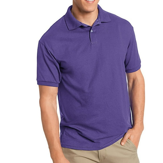 Hanes 54 Adult 50/50 Ecosmart-Jersey Knit Polo