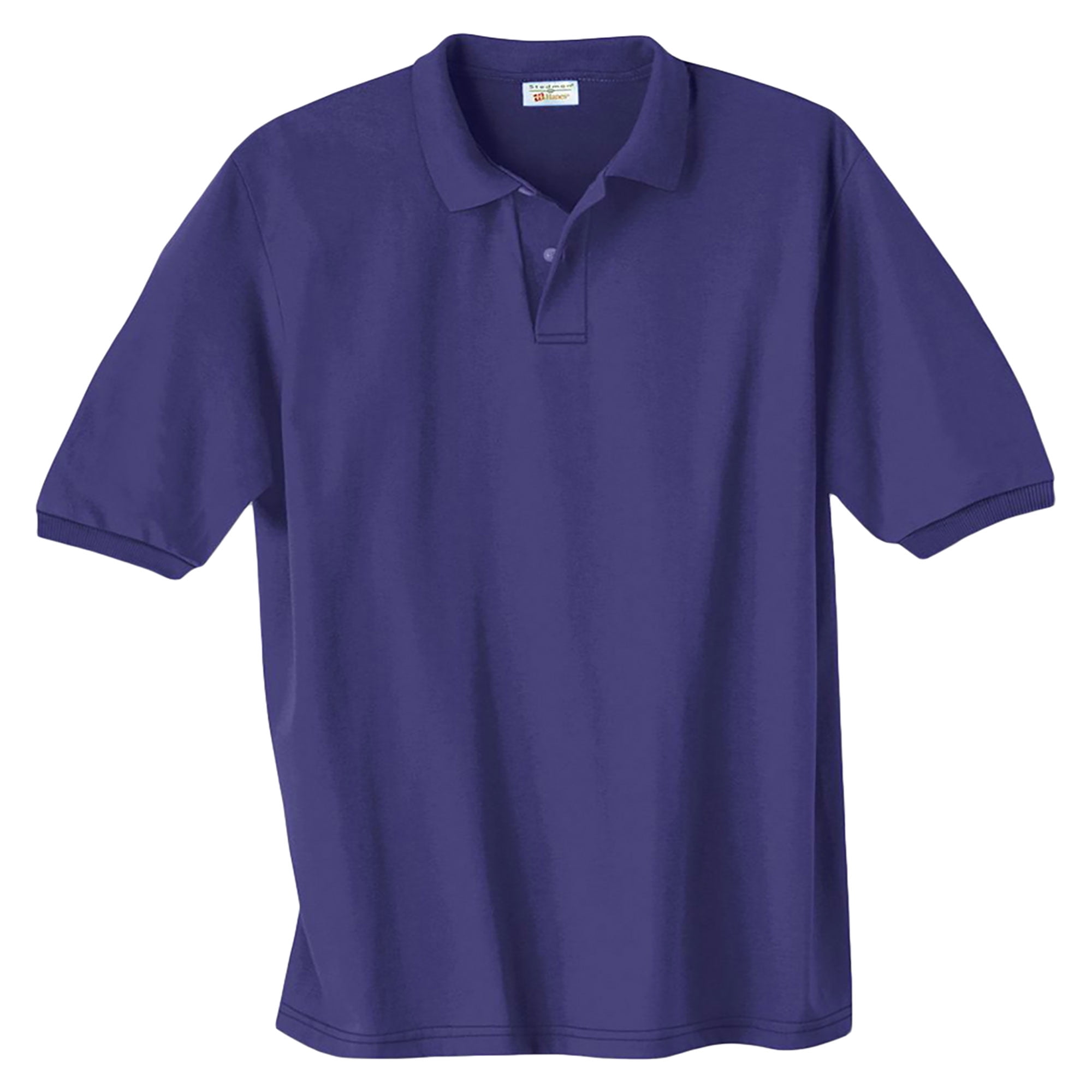 Kirkland Signature Mens Pima Cotton Polo (Large, Purple)