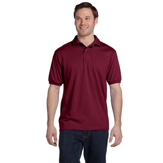 Hanes Ecosmart Men'S Polo Shirt, Cotton Jersey