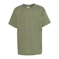 thumbnail image 1 of Hanes - Ecosmart Youth T-Shirt - 5370 - Heather Green - Size: L, 1 of 3