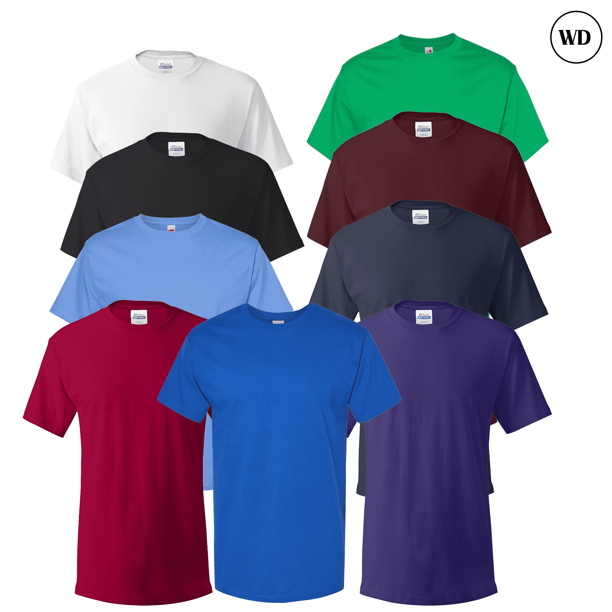 Hanes Essential Adult Men's T-Shirt, 100% Cotton, Classic Fit, Workwear ...