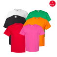 thumbnail image 1 of Hanes Essential Men's Classic Fit Cotton T-Shirt, Soft & Pre-Shrunk, Mix Color, Pack 6, S, 1 of 6