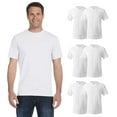 thumbnail image 1 of Hanes Essential-T Crewneck Short Sleeve Men's White T-Shirt, 100% Cotton, Size L, 6 Pack, 1 of 5