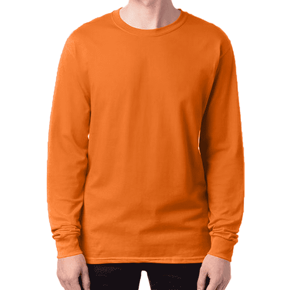 Hanes Essential Tee Shirt Long Sleeve Cotton, Sizes S-3XL