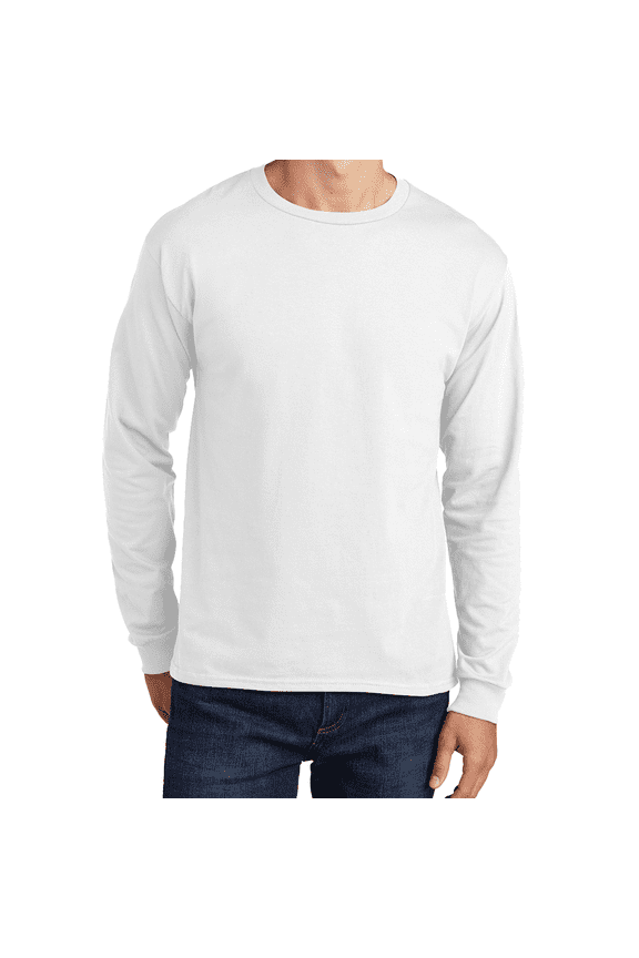 Essential Tee Shirt Long Sleeve Cotton, Sizes S-3XL