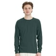 thumbnail image 1 of Hanes Essential-T Long Sleeve T-Shirt Cotton Crewneck Tee Shirt (Athletic Dark Green, M), 1 of 7