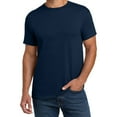 thumbnail image 1 of Hanes Essential-T Men T-Shirt, Short Sleeve Crew Neck, Classic Fit Cotton Tee, Athletic Navy, 5XL, 1 of 5