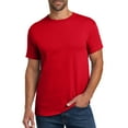thumbnail image 1 of Hanes Essential-T Men T-Shirt, Short Sleeve Crew Neck, Classic Fit Cotton Tee, Athletic Red, 3XL, 1 of 5
