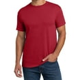thumbnail image 1 of Hanes Essential-T Men T-Shirt, Short Sleeve Crew Neck, Classic Fit Cotton Tee, Deep Red, 2XL, 1 of 5
