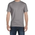 thumbnail image 1 of Hanes Essential-T Men T-Shirt, Short Sleeve Crew Neck, Classic Fit Cotton Tee, Graphite, M, 1 of 5