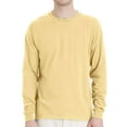 thumbnail image 1 of Hanes Essential-T Men's Long Sleeve T-Shirt, Crewneck, Classic Fit Cotton Tee, Athletic Gold, L, 1 of 5