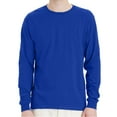 thumbnail image 1 of Hanes Essential-T Men's Long Sleeve T-Shirt, Crewneck, Classic Fit Cotton Tee, Deep Royal, S, 1 of 5