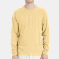thumbnail image 1 of Hanes Essential-T Men's Long Sleeve T-Shirt | Soft Crew Neck 100 Cotton Tee, Athletic Gold, S, 5 oz, 1 of 5