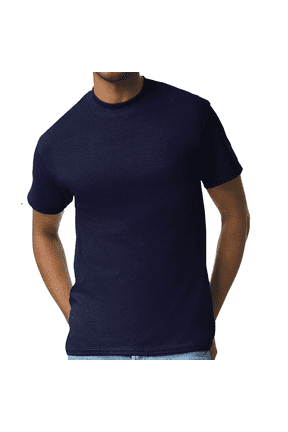 Essential T-Shirt, 100% Cotton Short Sleeve Mens Tee, DIY and Arts And Crafts, Athletic Navy, L