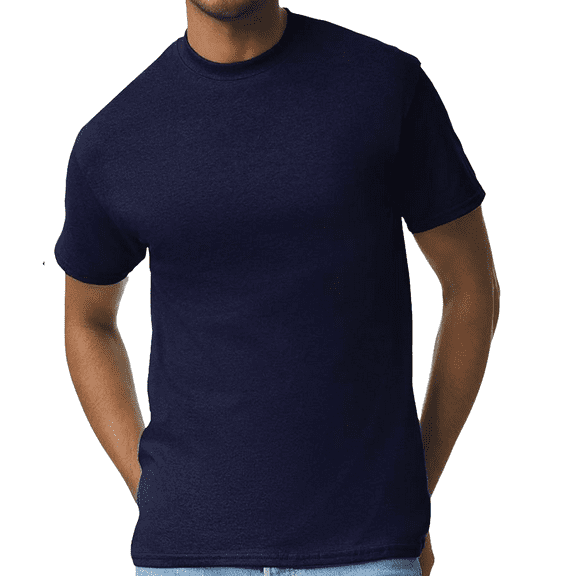 Hanes Essential T-Shirt, 100% Cotton Short Sleeve Mens Tee, DIY and Arts And Crafts, Athletic Navy, XL