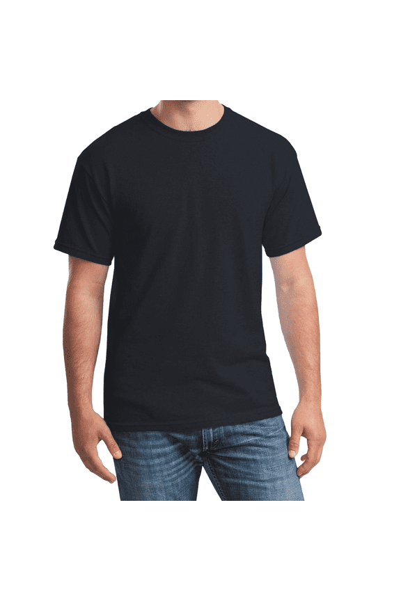 Essential T-Shirt, 100% Cotton Short Sleeve Mens Tee, DIY and Arts And Crafts, Black, XL