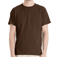 thumbnail image 1 of Hanes Essential T-Shirt, 100% Cotton Short Sleeve Mens Tee, DIY and Arts And Crafts, Dark Chocolate, 4XL, 1 of 5