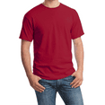 thumbnail image 1 of Hanes Essential T-Shirt, 100% Cotton Short Sleeve Mens Tee, DIY and Arts And Crafts, Deep Red, 4XL, 1 of 5