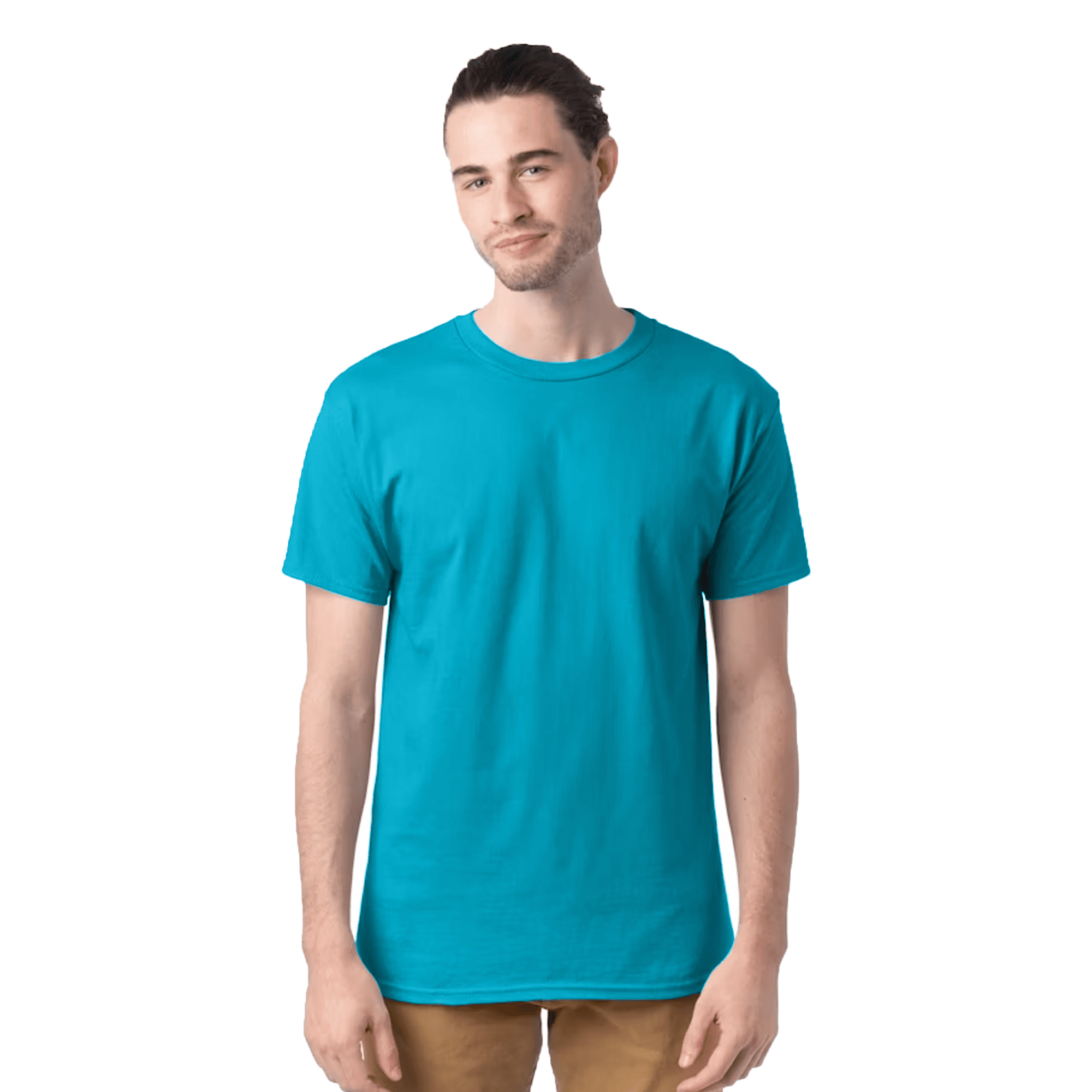 Hanes Essential T-Shirt, 100% Cotton Short Sleeve Mens Tee, DIY and ...
