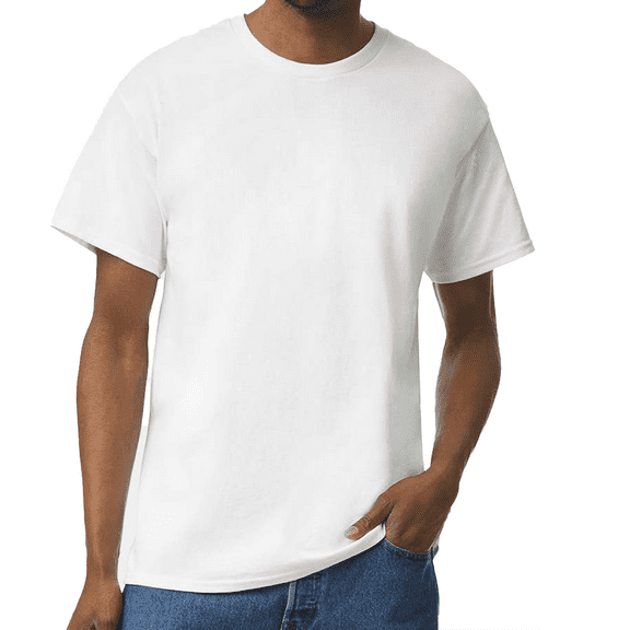 Hanes Essential T-Shirt, 100% Cotton Short Sleeve Mens Tee, DIY and Arts And Crafts, White, S